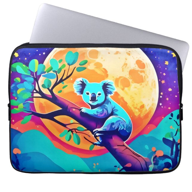 Housse Pour Ordinateur Portable Vibrant Koala Moon (Devant)