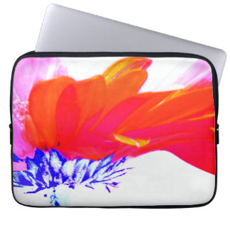 Housse Pour Ordinateur Portable Vibrant Multicolor Pop Art Daisy Floral Abstract