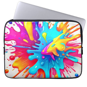 Housse Pour Ordinateur Portable Vibrant Peinture néon art éclatant