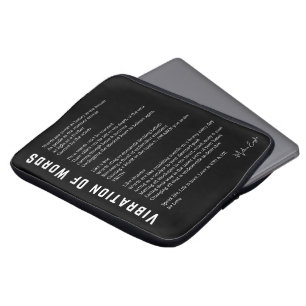 Housse Pour Ordinateur Portable Vibration des mots éveil poème poster art mur