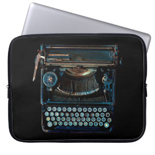 Housse Pour Ordinateur Portable vieille machine vintage grunge clavier