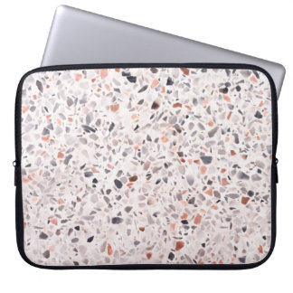 Housse Pour Ordinateur Portable Vieille texture terrazzo, motif d'hamper.