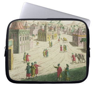 Housse Pour Ordinateur Portable Vieux et New Delhi (aquatinte)