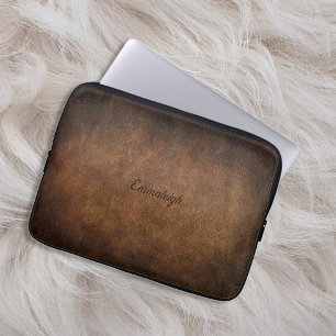 Housse Pour Ordinateur Portable Vieux Monde Faux Leather