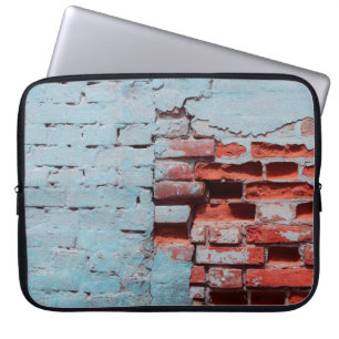 Housse Pour Ordinateur Portable Vieux mur de brique grungy avec défauts naturels.