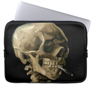 Housse Pour Ordinateur Portable Vincent van Gogh - Crâne avec cigarette allumée