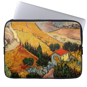 Housse Pour Ordinateur Portable Vincent van Gogh - Paysage, Maison et Plowman