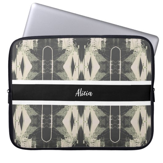 Housse Pour Ordinateur Portable Vintage Algeria Algiers Building overview Postcard (Devant)