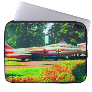 Housse Pour Ordinateur Portable Vintage Allemagne Munich Deutsch Museum starfighte