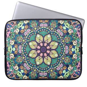Housse Pour Ordinateur Portable Vintage Damask : Elegant Seamless Motif