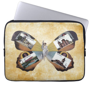 Housse Pour Ordinateur Portable Vintage Greenville South Carolina Fairy Lady art