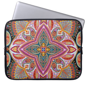 Housse Pour Ordinateur Portable Vintage Kerchief Motif ornemental