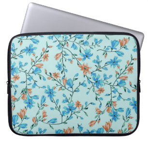 Housse Pour Ordinateur Portable Vintage simple : Motif en tissu floral