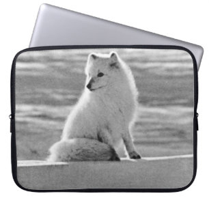 Housse Pour Ordinateur Portable Vintage USA Alaska Arctique renard