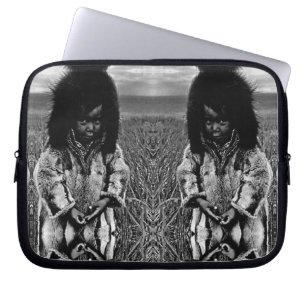 Housse Pour Ordinateur Portable Vintage USA Alaska eskimo boy Laptop Sleeve