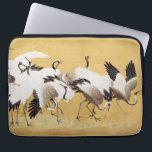 Housse Pour Ordinateur Portable Vintages troupeaux d'oiseaux de grue japonais<br><div class="desc">Présentant l'exquis papier d'emballage japonais Vintage de peinture de grue du XVIIIe siècle, un mélange captivant d'élégance intemporelle et d'art culturel. Inspiré par la délicate beauté des grues japonaises qui fleurissaient à l'époque d'Edo, ce coussin vous transporte sans effort dans une époque révolue de grâce et de raffinement. Ce coussin...</div>