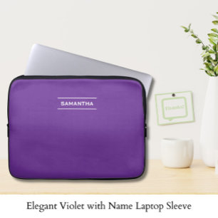 Housse Pour Ordinateur Portable Violet élégant avec le manteau d'ordinateur portab