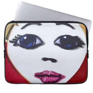 Housse Pour Ordinateur Portable Visage de poupée