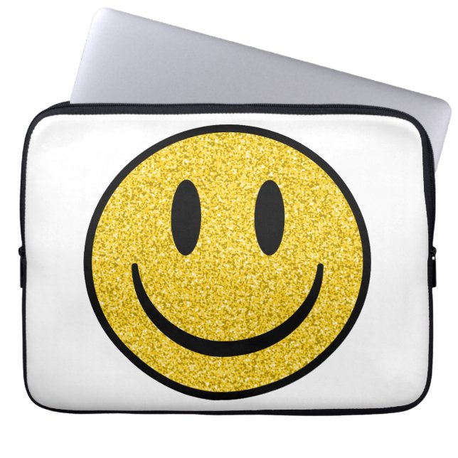 Housse Pour Ordinateur Portable Visage de sourire parties scintillant (Devant)