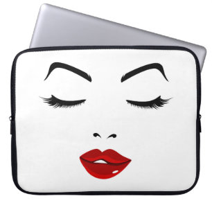 Housse Pour Ordinateur Portable Visage élégant