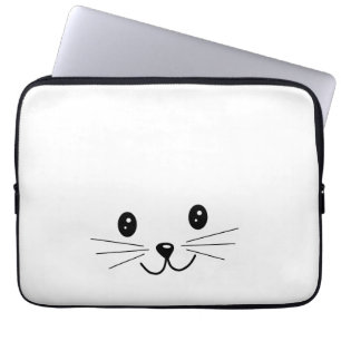 Housse Pour Ordinateur Portable Visage mignon de chat
