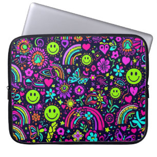 Housse pour ordinateur portable visage souriant ps