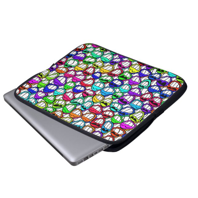 Housse Pour Ordinateur Portable Visages souriants cool (Devant bas)