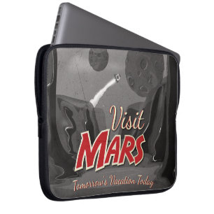 Housse Pour Ordinateur Portable Visite Affiche Mars Vintage