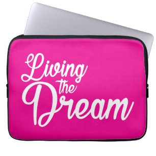 Housse Pour Ordinateur Portable Vivre Le Rêve Inspiration Motivationnelle