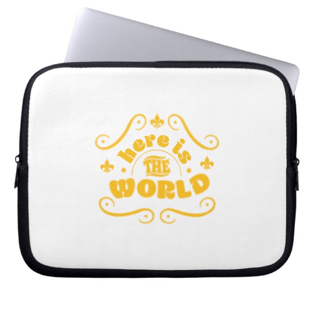 Housse Pour Ordinateur Portable Voici le monde (Devant)