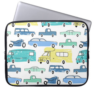 Housse Pour Ordinateur Portable Voitures de ville et le dessin animé de transport