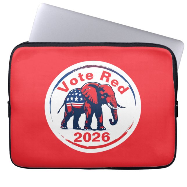 Housse Pour Ordinateur Portable Vote Red 2026 (Devant)