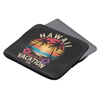 Housse Pour Ordinateur Portable Voyage à Hawaï 2026 Vacances d'été Plage