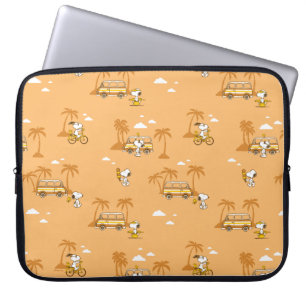 Housse Pour Ordinateur Portable Voyage sur route   Peanuts Snoopy Beach Motif