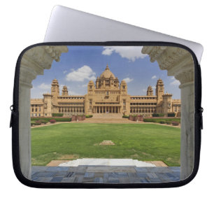 Housse Pour Ordinateur Portable Vue arrière de l'hôtel Umaid Bhawan Palace, Jodjpu