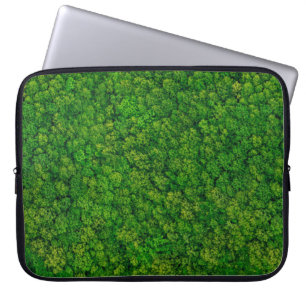 Housse Pour Ordinateur Portable Vue de la forêt du dessus, vue aérienne du dessus