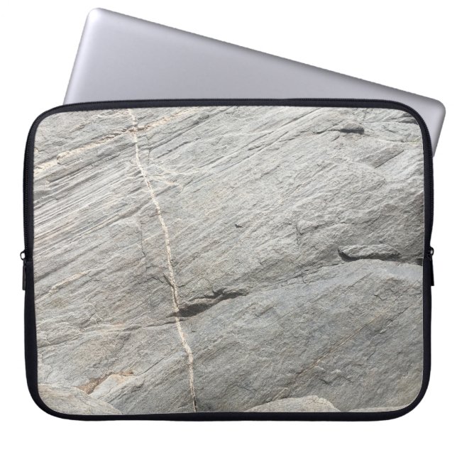 Housse Pour Ordinateur Portable Vue de roche grise (Devant)