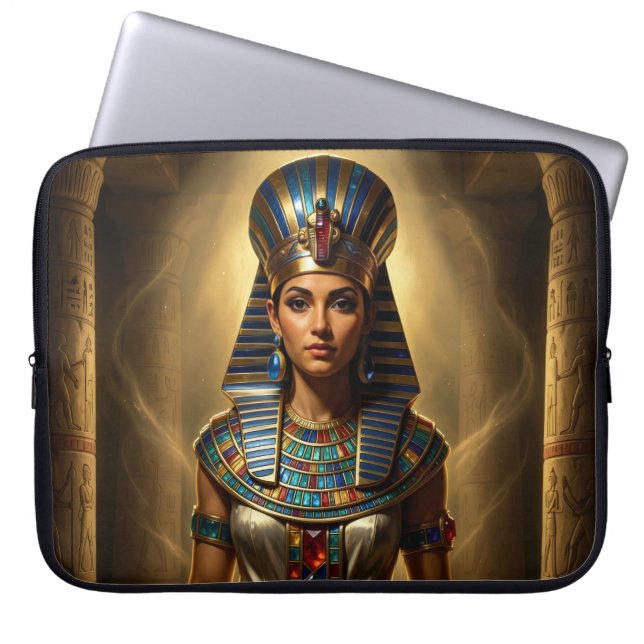 Housse Pour Ordinateur Portable Wadjet – Egyptian Cobra Goddess´2 (Devant)