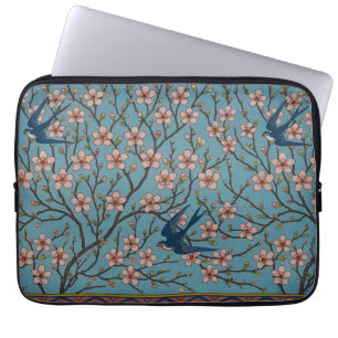 Housse Pour Ordinateur Portable Walter Crane Almond Blossom & Swallow