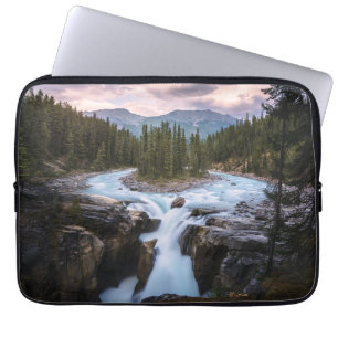 Housse Pour Ordinateur Portable Waterfalls Jasper National Park, Canada