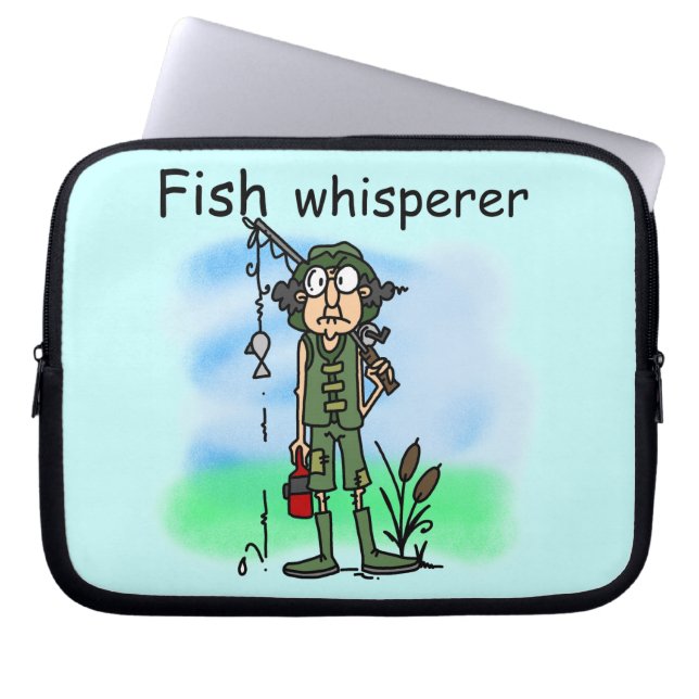 Housse Pour Ordinateur Portable Whisperer de poissons (Devant)