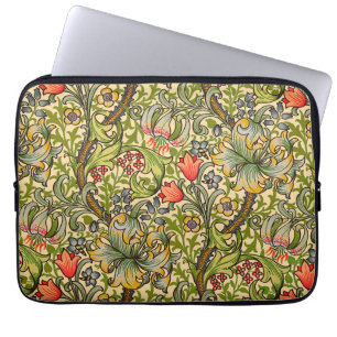 Housse Pour Ordinateur Portable William Morris Golden Lily Vintage Floral Design