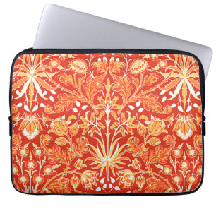 Housse Pour Ordinateur Portable William Morris Hyacinth Print, Mandarin Orange