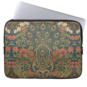 Housse Pour Ordinateur Portable William Morris Le Paon Art Nouveau Vintage