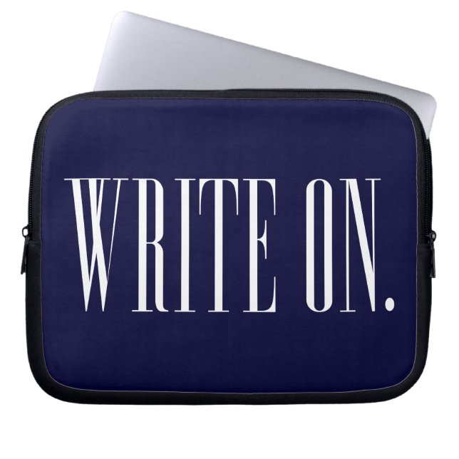 Housse Pour Ordinateur Portable WriteOn1Blk.png (Devant)