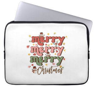 Housse Pour Ordinateur Portable Xmas Gift Merry Merry Christmas