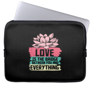 Housse Pour Ordinateur Portable Yoga Lover L'Amour Du Yoga Est Le Pont