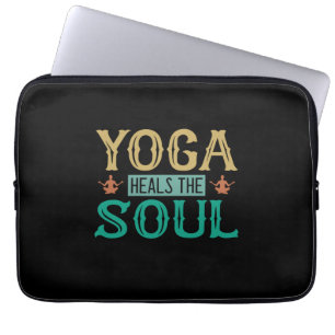 Housse Pour Ordinateur Portable Yoga Lover Yoga guérit l'âme
