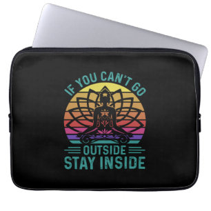 Housse Pour Ordinateur Portable Yoga Lover Yoga Rester à l'intérieur