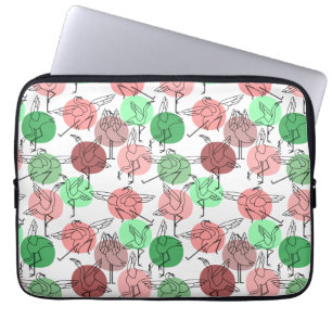 Housse Pour Ordinateur Portable Yoga pose motif Yoga sans couture motif 30